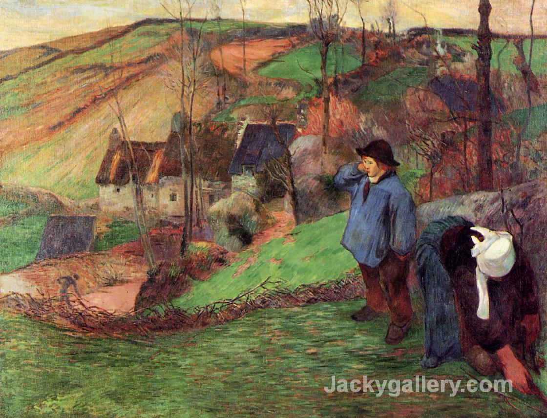 Little Breton Shepherd by Paul Gauguin paintings reproduction